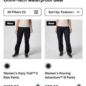 Columbia Black Track Pants